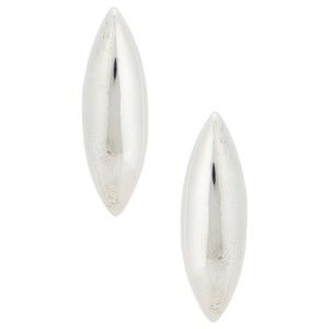 Magda Butrym Sculptural Earrings in Silver extra large